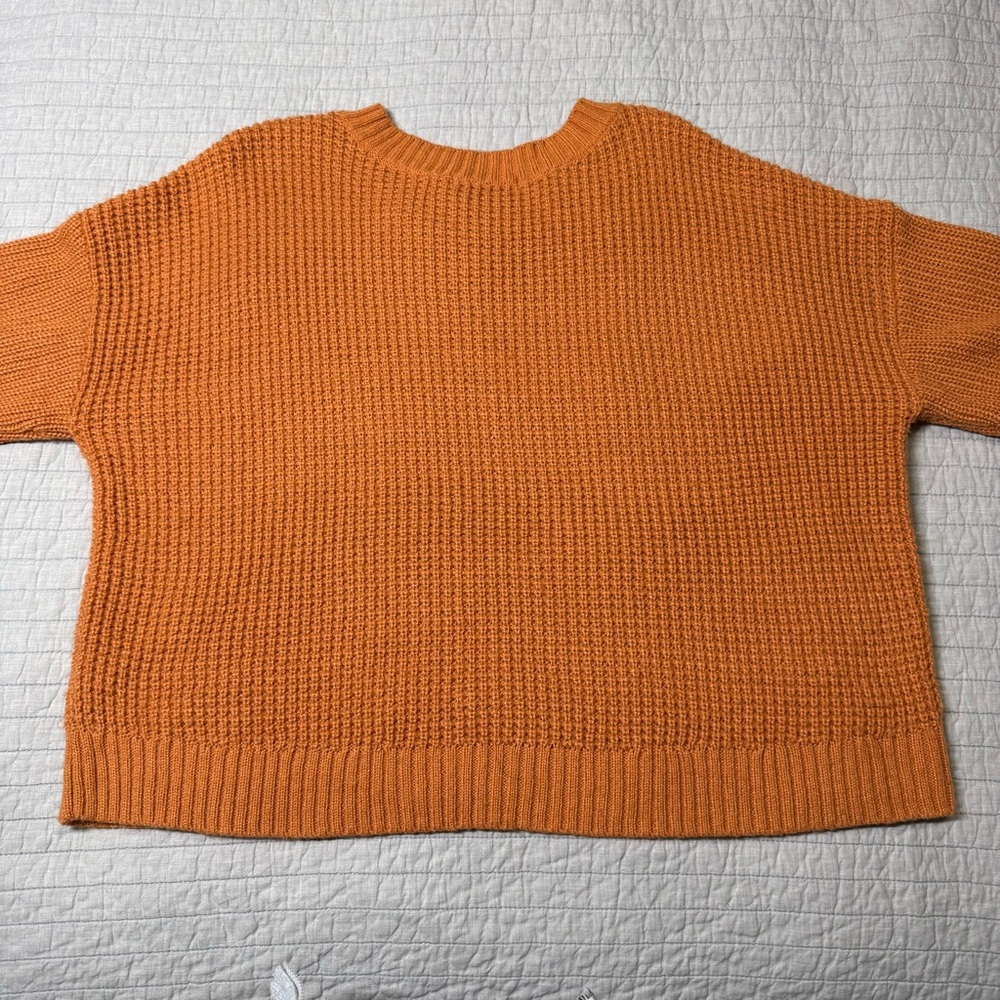 Sanctuary Sorry Not Sorry Waffle LS Knit Sweater Size Medium - Picture 9 of 9